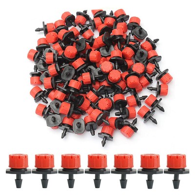 200Pcs 8 Hole Irrigation Dripper Adjustable Garden Micro Drip Irrigation System 