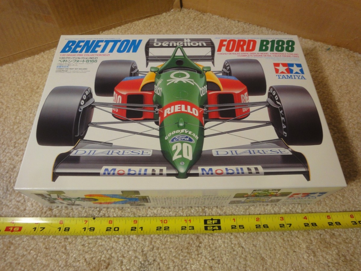 TAMIYA BENETTON FORD B188 プラモデル TAMIYA #20021 BENETTON FORD B188 1/20 SCALE MODEL KIT | eBay