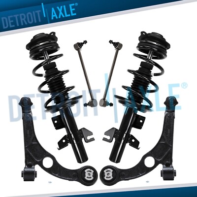 6pc Front Struts Control Arms Sway Bars Kit for 2013 2014 2015 2016 Dodge Dart