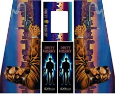 Dirty Harry Machine CABINET Decal Set Dirty Harry Machine CABINET Decal Set