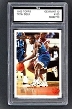 1996-97 Topps - Tony Delk #155 (RC) Kentucky Wildcats FGS 10