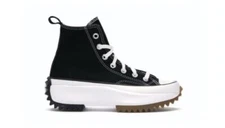 Size 5 Men /Size 6.5 Women- Converse Run Star High Black 2019 Cloth