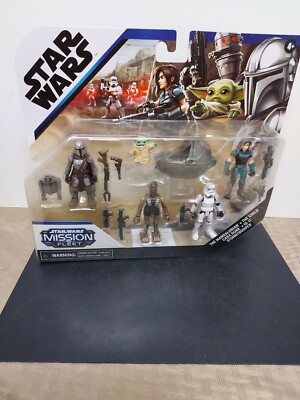 Star Wars Mission Fleet The Mandalorian Action Figure  Protect the child set