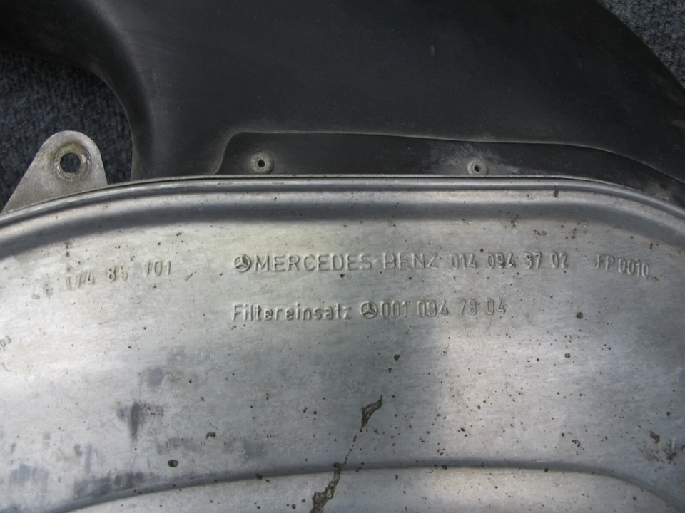 86-91 MERCEDES W126 C126 560SEC 560SEL FILTRO ADMISIÓN AIRE CAJA OEM Foto 3 de 4