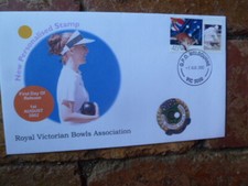 2002 ROYAL VICTORIAN BOWLS ASSOC ILLUSTRATED P-STAMP COVER