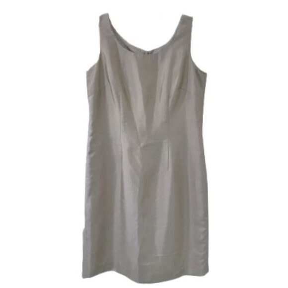Jessica Howard Gold Satin Sheath Dress 6P
