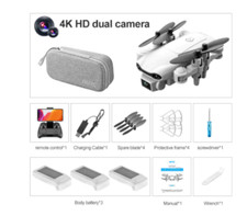Drone new drone 4k wide angle camera dual camera quadcopter V9-4K-3Battery