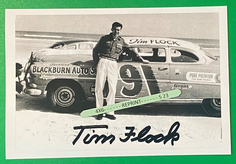Found PHOTO of NASCAR Race Car Driver TIM FLOCK Hudson Hornet #91 Dirt Track