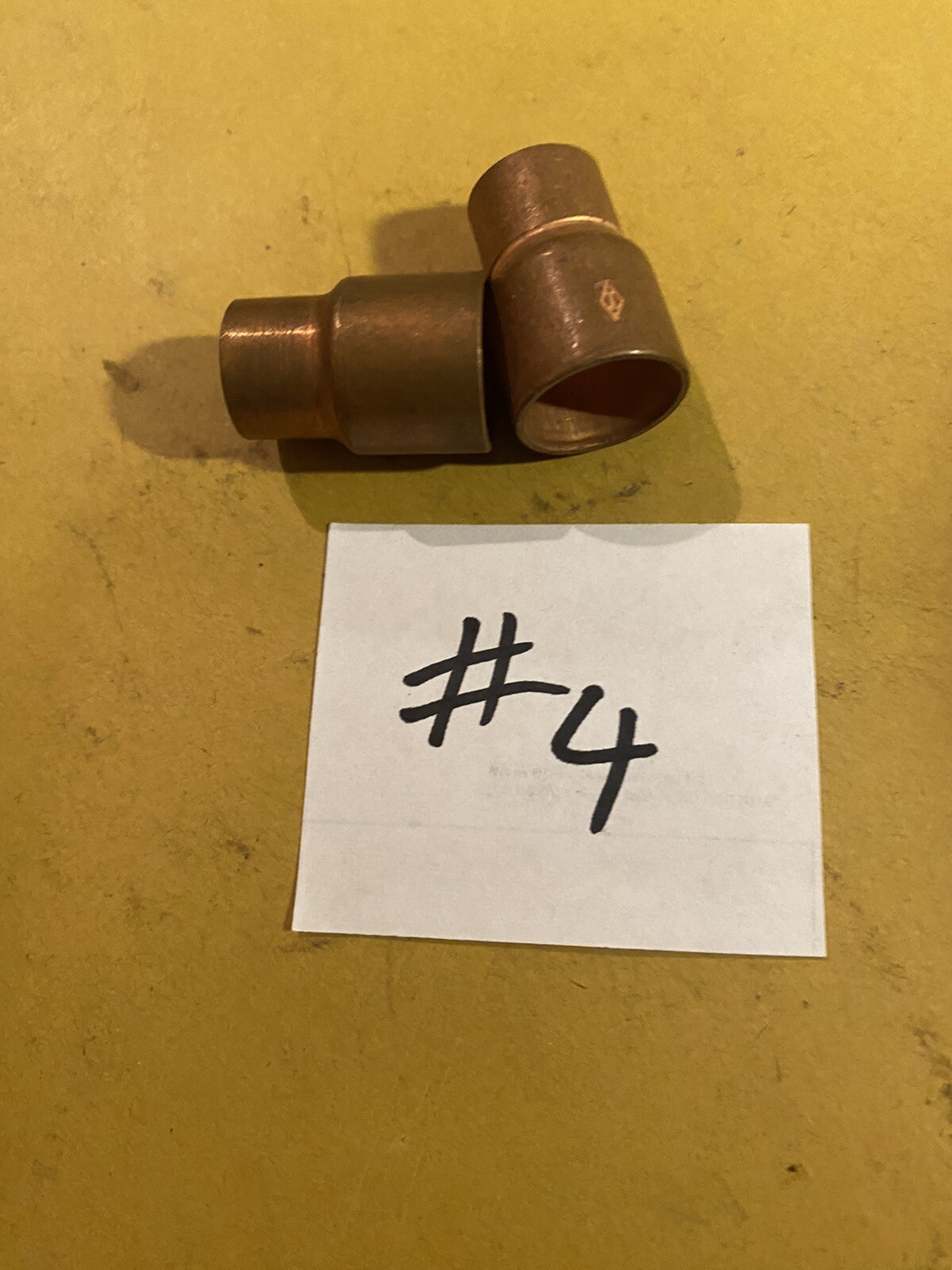 4 Pc 1/2” X 3/8” Copper Coupling Fitting SOLDER  PLUMBING SWEAT
