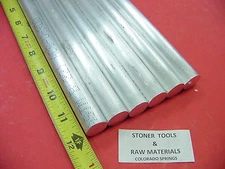 6 Pieces 3/4" ALUMINUM 6061 ROUND ROD 12" long Solid T6511 New Lathe Bar Stock