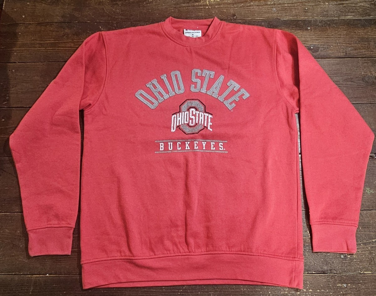 Ohio State Buckeyes Sweatshirt Mens Med Red Champion Football
