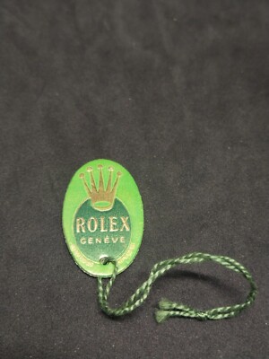Rolex 50's Rare Vintage Green Hang Tag rolex geneve swiss made