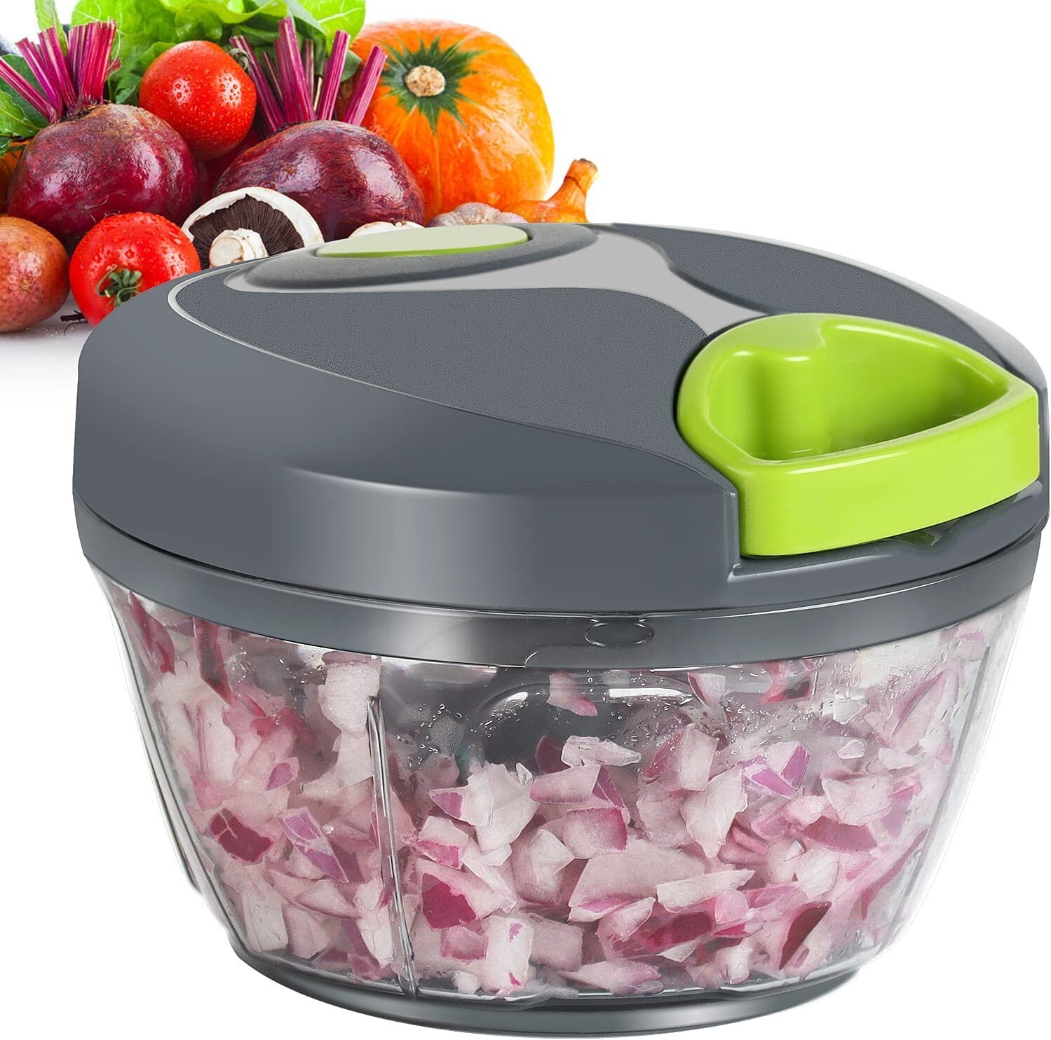 Vegetable Fruit Salad Onion Garlic Food Hand Chopper Manual Cutter Slicer Dicer