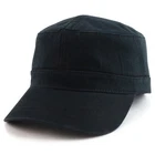 Oversized Big 2XL Flat Top Army Style Cotton Military Cap - FREE SHIPPING