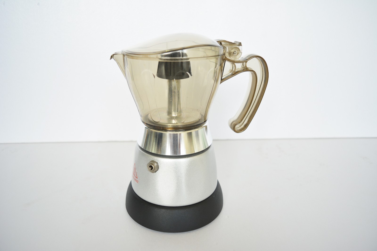  4 Cups High Pressure Electric Coffee Maker Espresso 400W,Silver