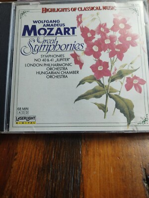 Mozart: Symphonies Nos. 40-41 (CD, Oct-1990, Laserlight)