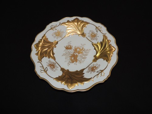 RARE 12.3/4" Echt Weimar White & Gold Plate Jutta 328 Germany NEW! - Picture 2 of 12
