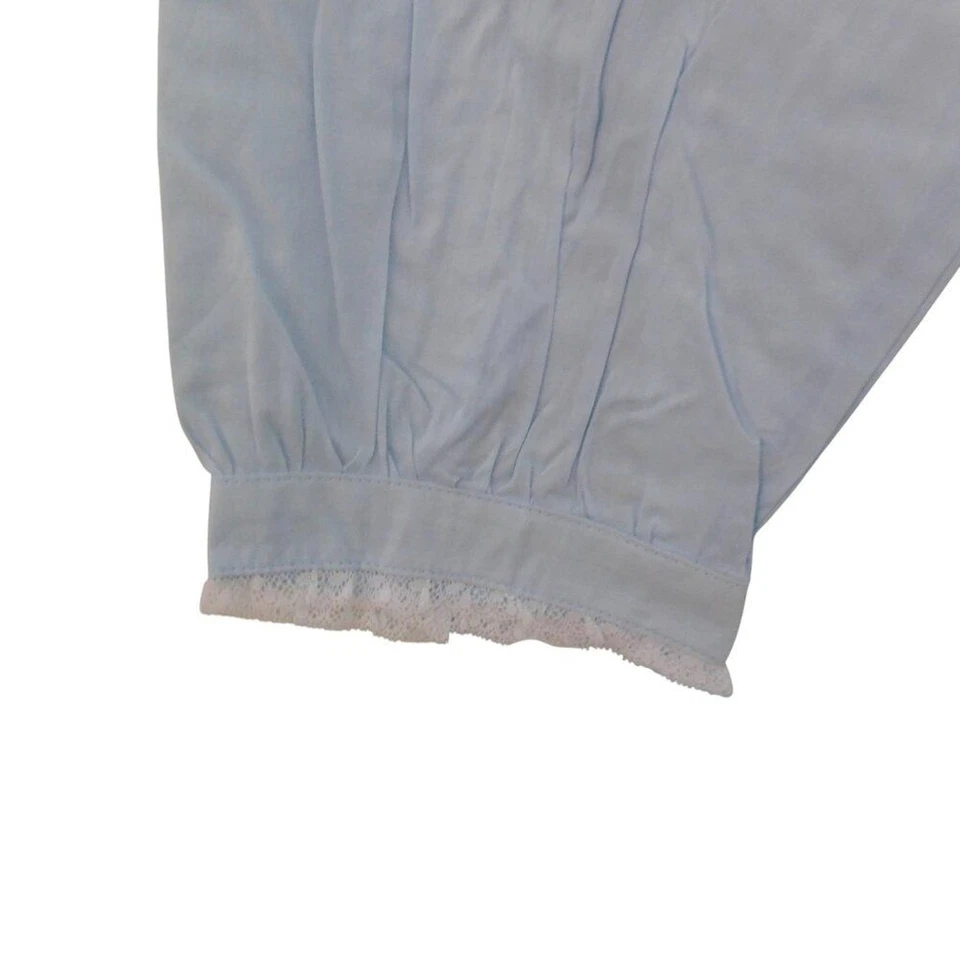 NUEVO Camisón Eileen West Moonlight Sonata Largo Algodón Césped Azul Talla 2X Foto 3 de 4