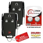 2 For 14 2015 2016 2017 2018 Chevrolet Silverado Colorado Keyless Remote Key Fob