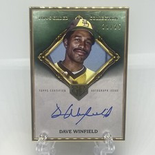 2023 Topps Gilded Collection Dave Winfield Gold Framed On Card Auto Emerald /25