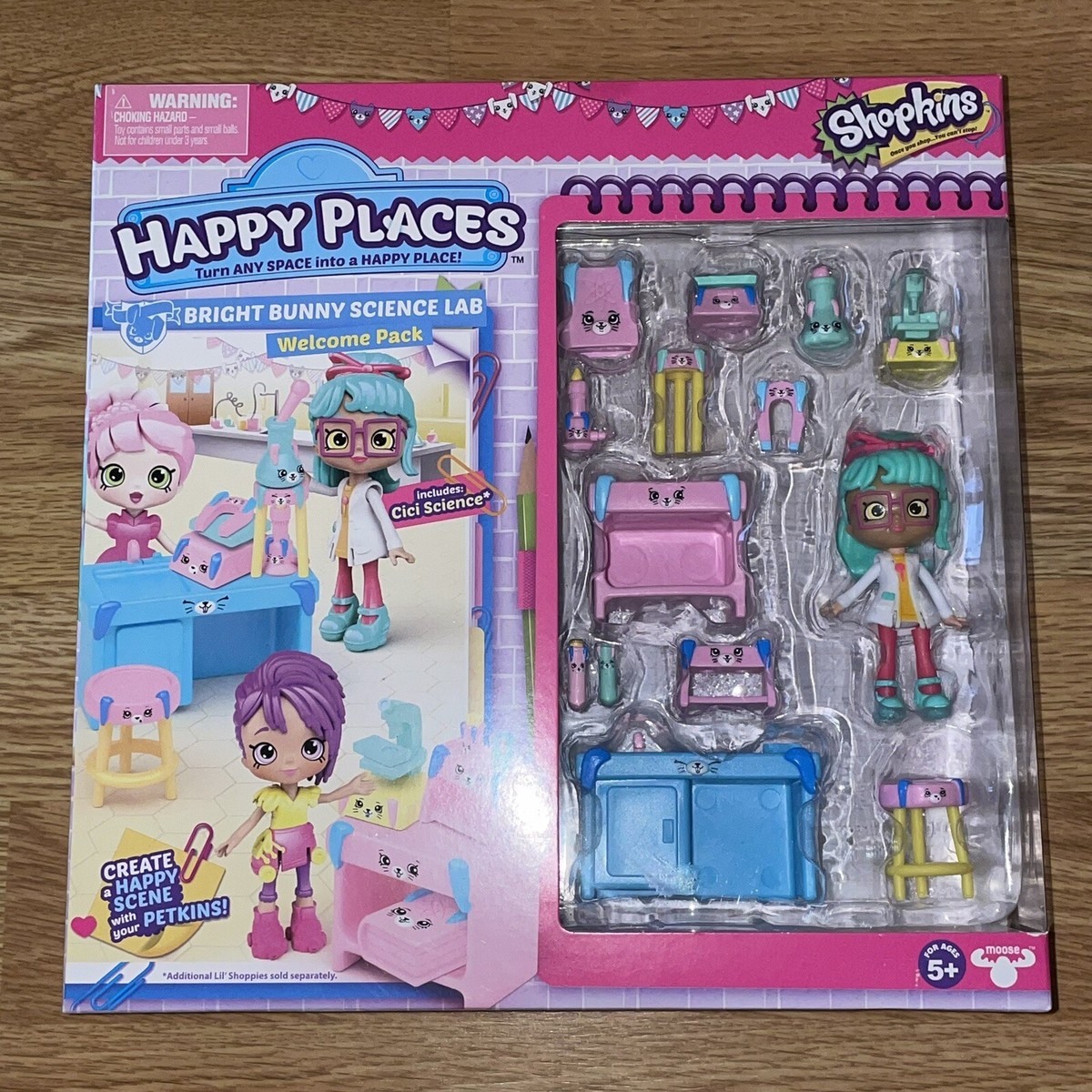 Shopkins Happy Places Bright Bunny Science Lab New In Box | eBay