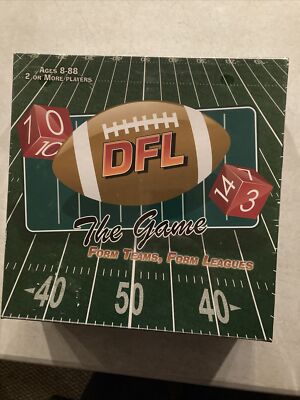 DFL Dice Football League The Game Form Teams Leagues, Ages 8+, 2 or More Players