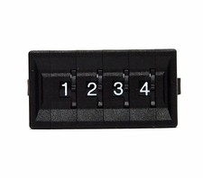 1set Thumbwheel BCD Switch 4-Digit  Cap TF51 GTF511221 0 9 Scale H 18mm Hampolt