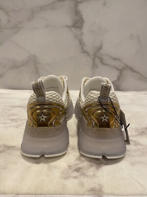 NIB Women's Authentic Dior Vibe White & Metallic Gold Mesh NIB Women's Authentic Dior Vibe White & Metallic Gold Mesh