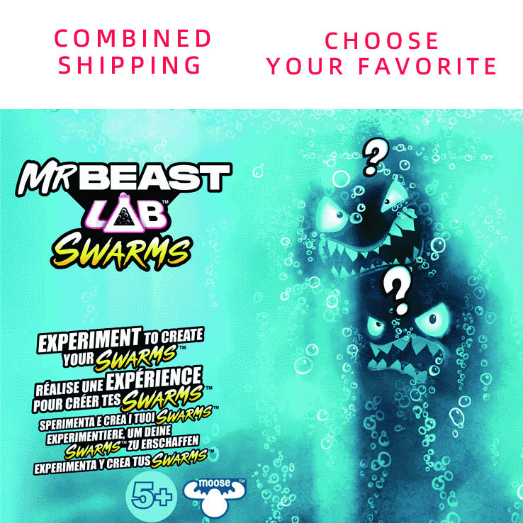 Mr. Beast Lab Swarms Micro Beasts Figures By Moose Toys - COMBINED