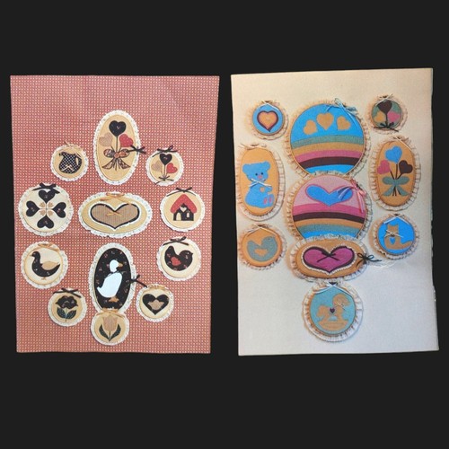 Hoop Ornament Applique Quilt Patterns 3"10" Small Miniature Heart