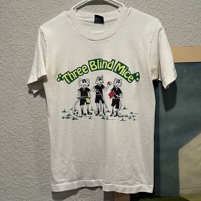 Vintage 90's Three Blind Mice Soccer Referee Nursery Rhyme Shirt