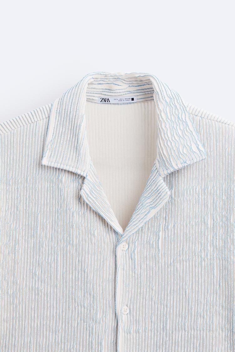 NEW‼️ ZARA MEN VERTICAL TEXTURED SHIRT SIZE S | eBay