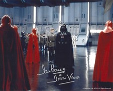 RARE DUAL SIGNED (2x) Star Wars Vader Death Star II Hangar 8x10 Photo Autograph