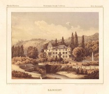 Rittergut Bangert Bad Kreuznach Rheinprovinz Rheinland-Pfalz Litho Duncker 1860