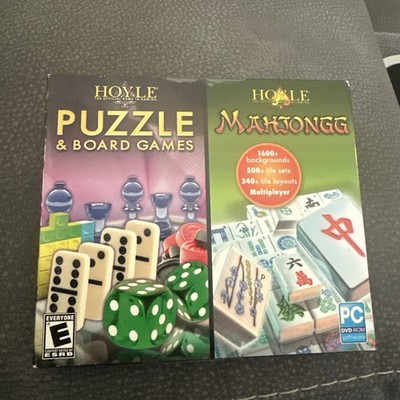 Hoyle Puzzle and Board Games and Mahjongg (PC DVD-ROM) Software Game New Sealed