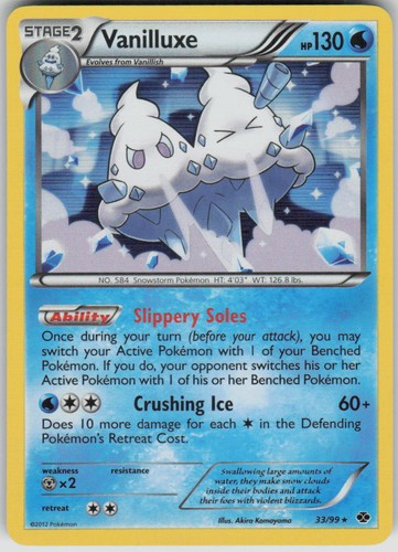 Pokemon Vanilluxe 33/99 Next Destinies Holofoil Holo Rare NM