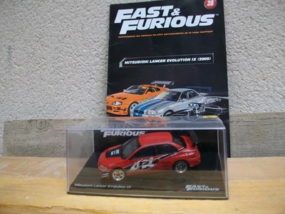 American Fast & Furious N°30 Mitsubishi Lancer Evolution IX - 2005 et son livret - Photo 1/3