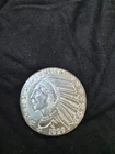1 oz Silver Incuse Indian Round .999 Fine Bullion
