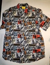 NEW Creepy Co. TEXAS CHAINSAW MASSACRE BUTTON-UP SHIRT LARGE RARE Unreleased 