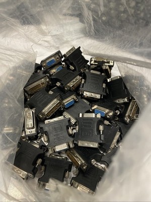 DVI-I Male Analog (24+5) to VGA Female (15-pin)  Adapter. LOT OF 50