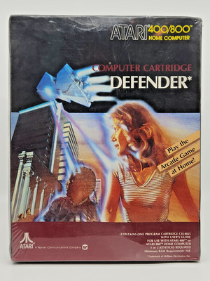 Atari Computer Boxed Video Game Cartridge - Defender - Sealed New