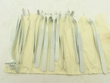 VWR 91A-5T Wafer Handling Tip Lab Tweezer Antimagnetic Coated Steel  LOT OF 12