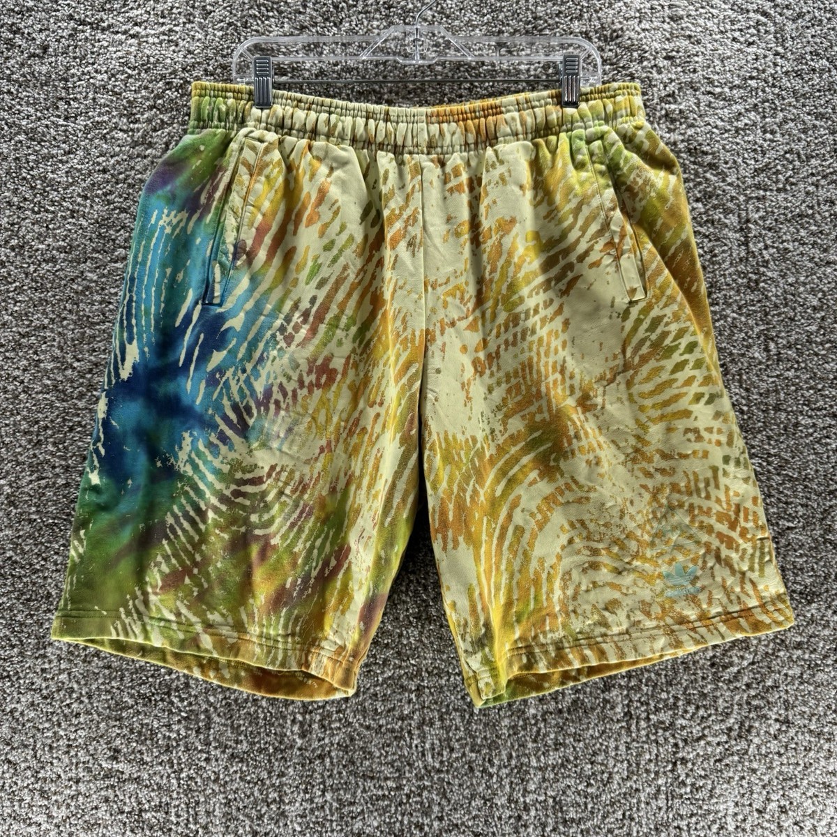 Adidas Shorts Pharrell Williams Human Race March Madness Men Large Terry  Tie Dye