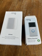 Ring Battery Doorbell and Chime - Boxed with all accessories