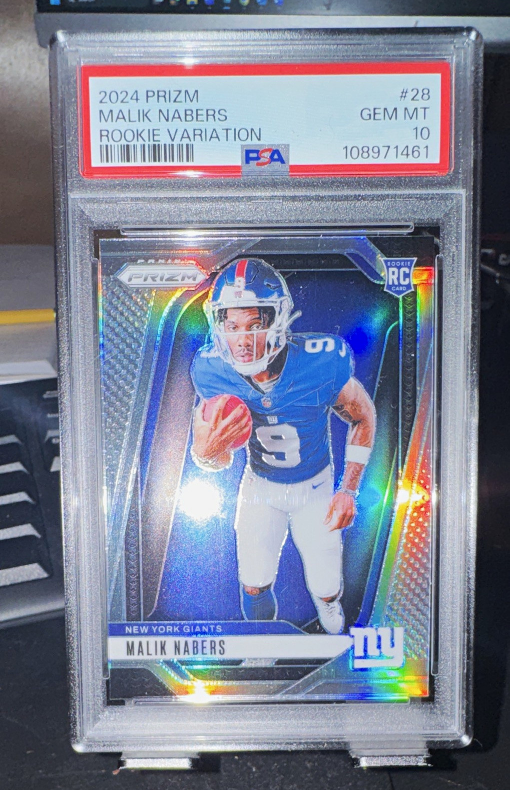 Malik Nabers Panini Prizm Rookie Variation #28 Base