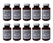 120 Sodium Bentonite Clay Capsules 1000 mg Lot of 10 - Natural Herbal Detox