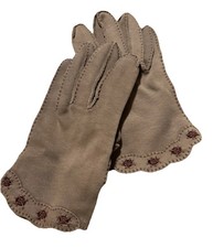 Vintage Women  s Hansen Brown Size 6 1/2 Gloves