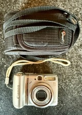 Canon PowerShot A580 8.0 MP Digital Camera 4X Zoom Silver + 2GB SD Card | Tested