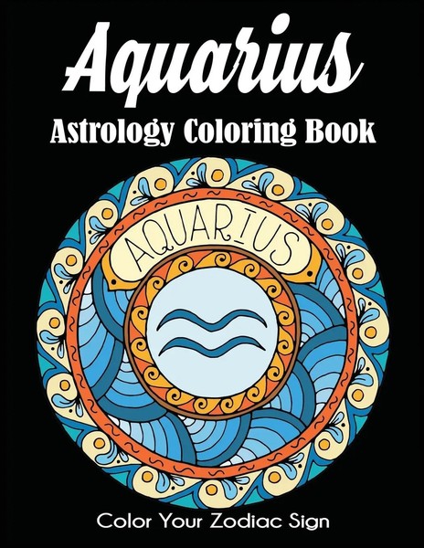 Dylanna Press | Aquarius Astrology Coloring Book | Taschenbuch | Englisch (2020)-image