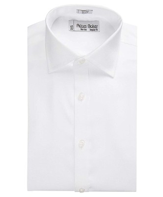 Adam Baker Boys Long Sleeve Non Iron White Dress Shirt